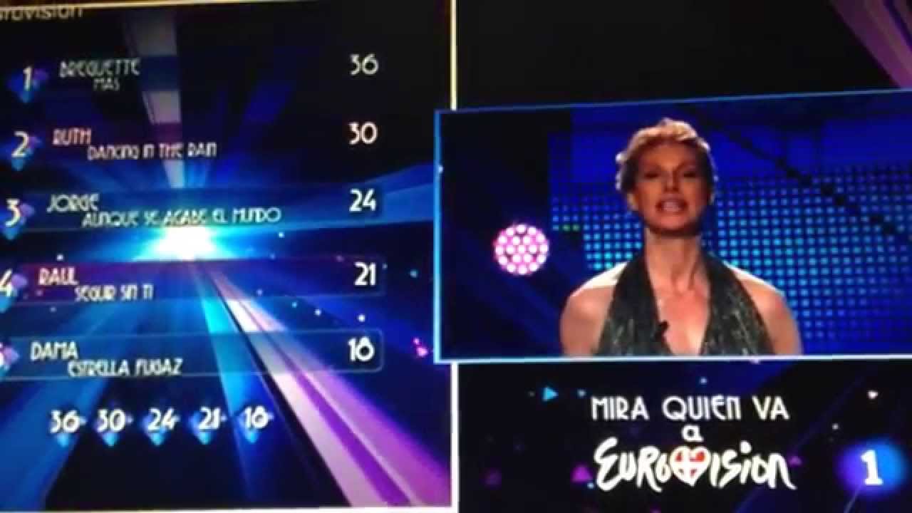 La ganadora de '¡Mira quién va a Eurovisión!' es Ruth Lorenzo - Dancing On The Rain | Gala 2014 TVE