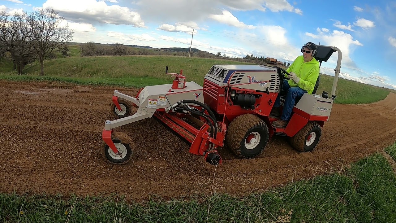 Ventrac 4500Z w/ Power Rake - Gravel Driveway Repair