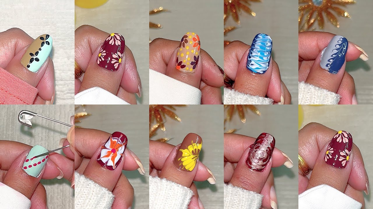 9 Easy Safety Pin Nail Art Designs | DIY Nail Art With Household Items