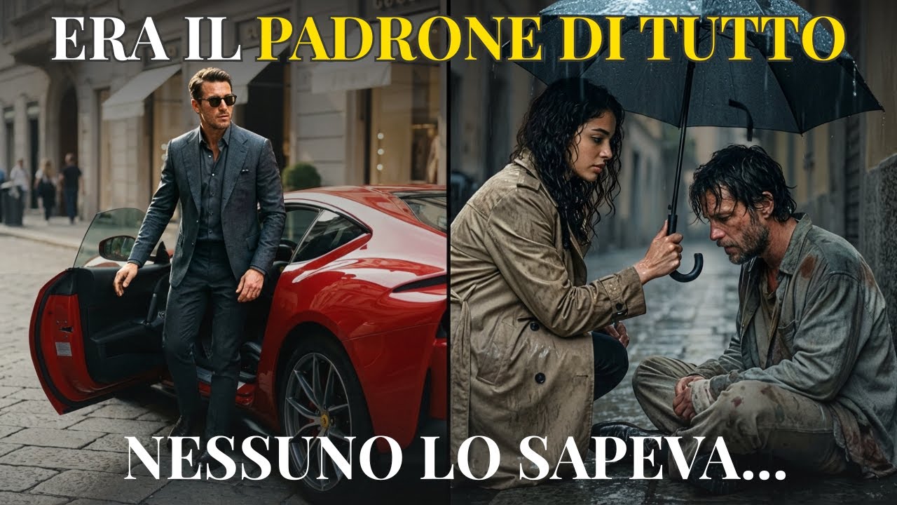 TUTTI LO CACCIARONO VIA SOTTO LA PIOGGIA, MA LEI GLI PORSE IL SUO UNICO OMBRELLO.