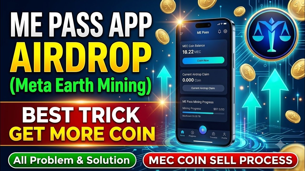 Me Pass App Airdrop | Meta Earth Mining | Me Pass App KYC | MEC Coin Sell Process 
