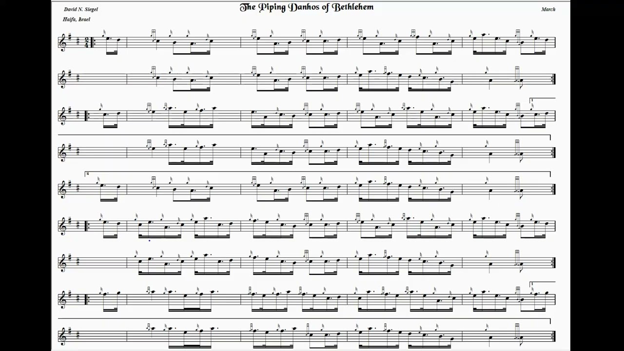 The Piping Danhos of Bethlehem by David Siegel