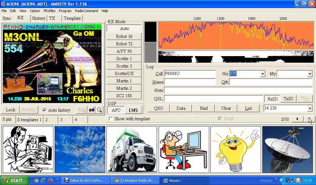 MMSSTV QSO