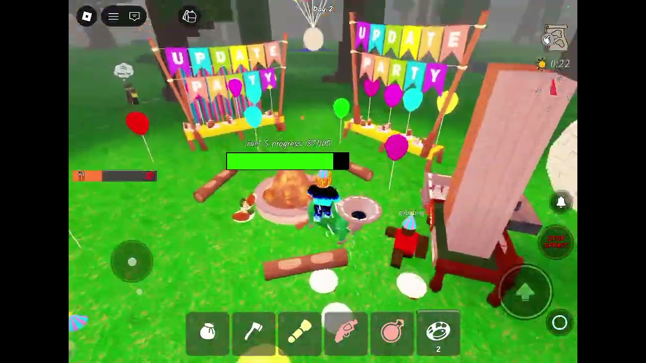 წავედი Party-ზე 99 night in the forest-ში ჩემს გამომწერთან ერთად Roblox-ში.