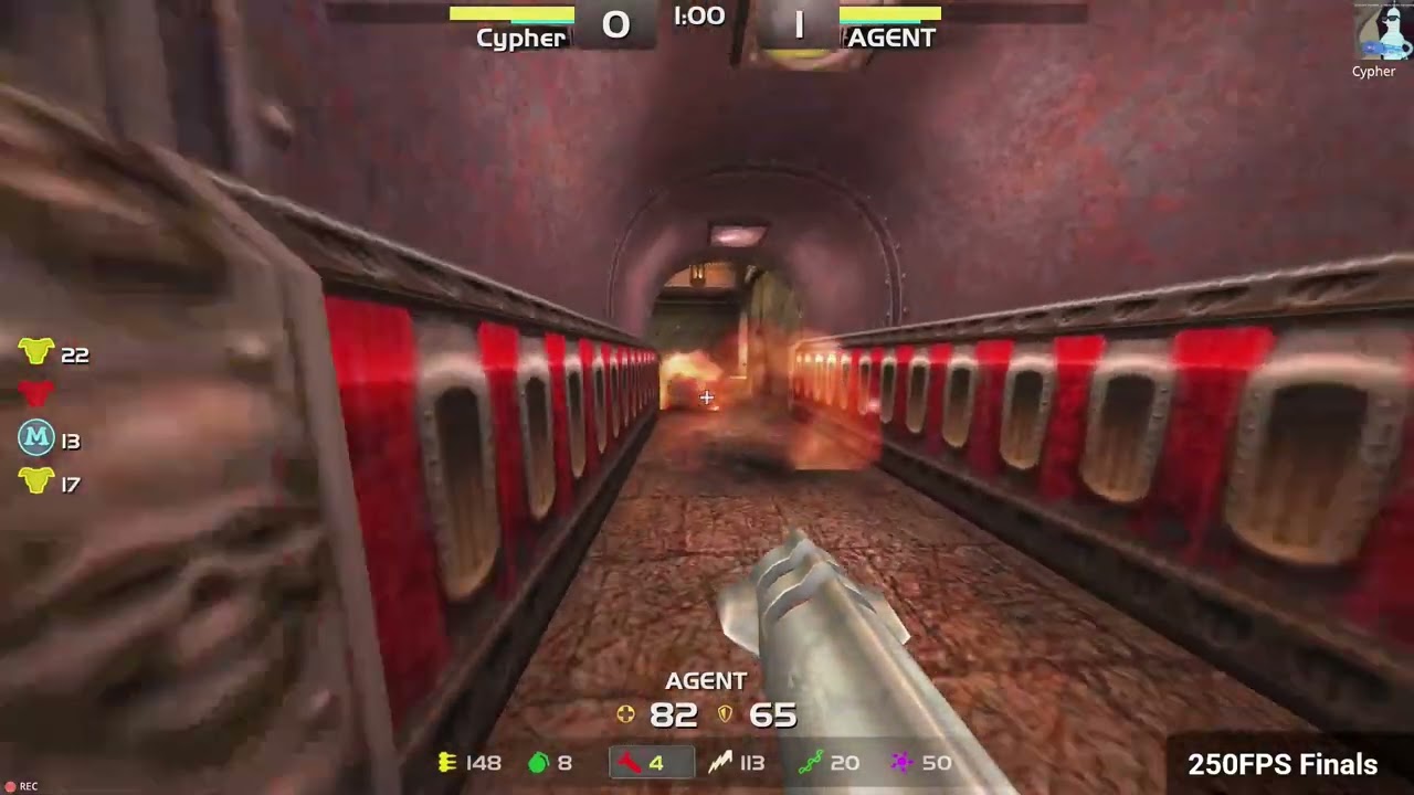 AGENT vs Cypher [СЕМЬ КАРТ] {EGB 250FPS FINALS} (Quake Live) {15.06.25}