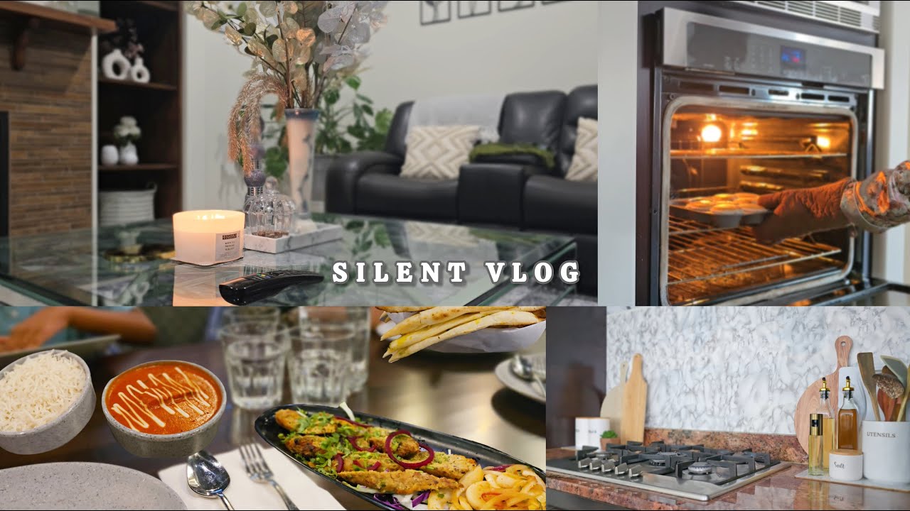 Cozy Winter Day at home | Slow Living Silent Vlog | Kitchen Deep Clean, Organizing & Decorating