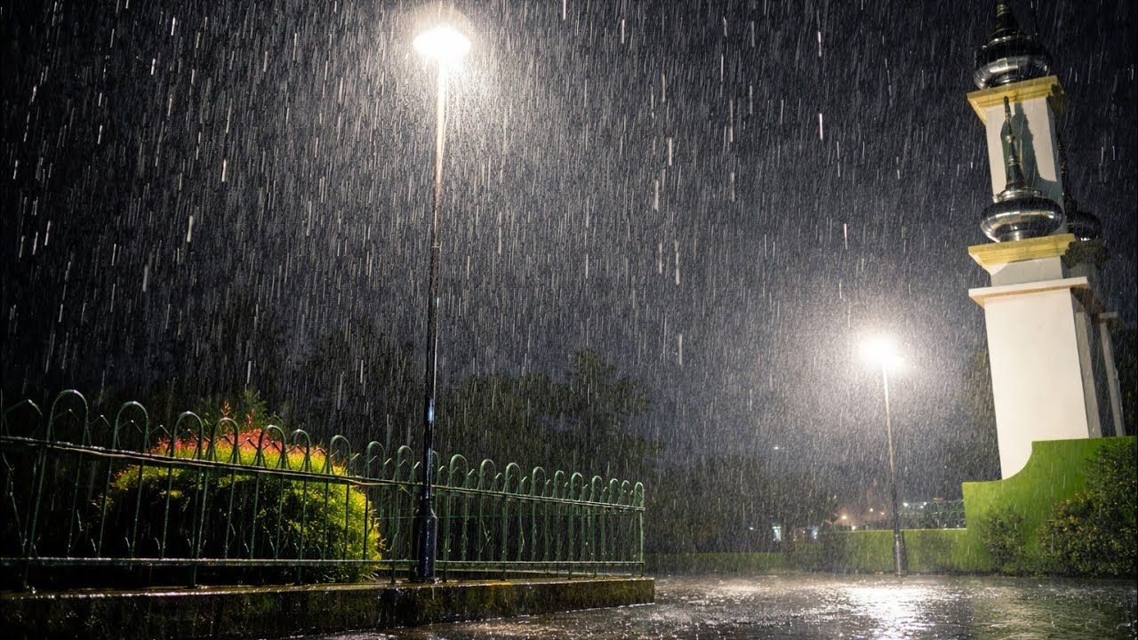 Relaxing Night Rain Sounds for Sleeping