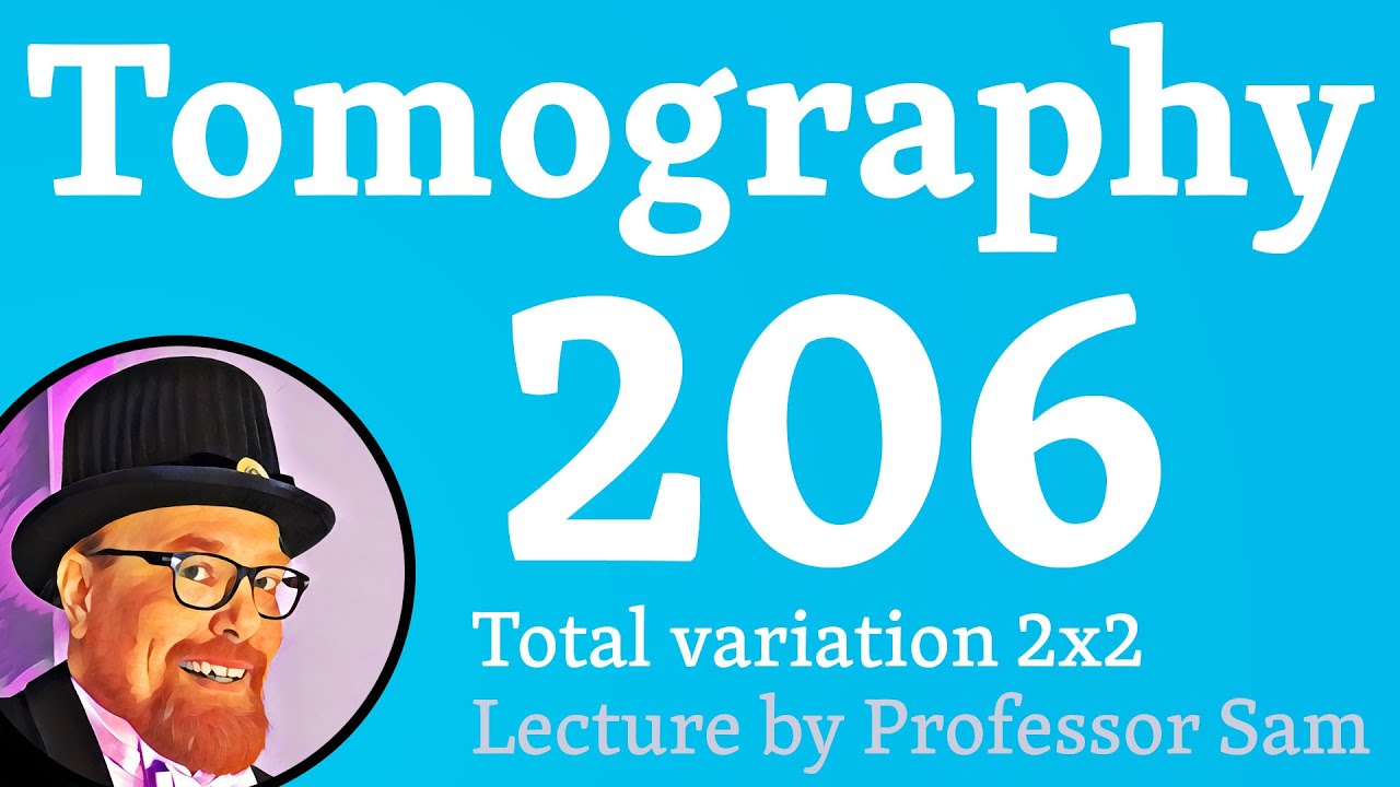 X-ray tomography 206: Total variation regularization in 2x2 grid