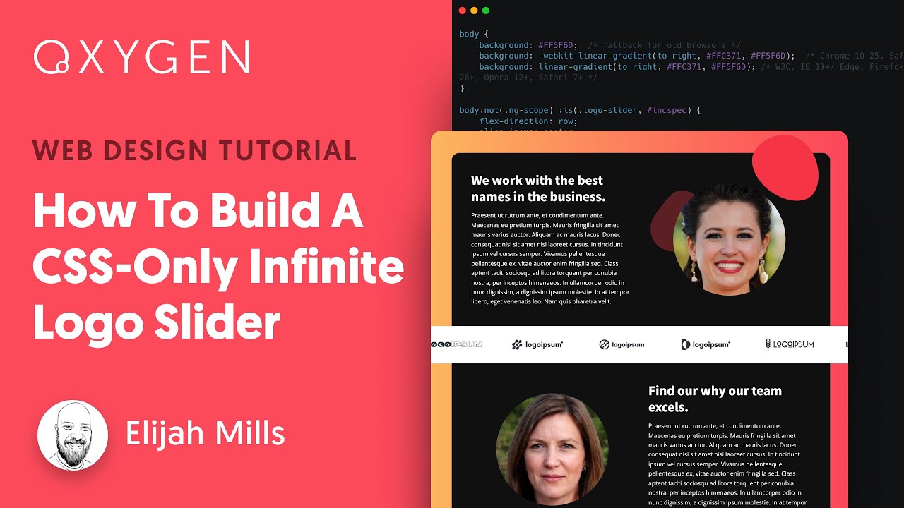 How To Build A CSS-Only Infinite Logo Slider In WordPress With Oxygen