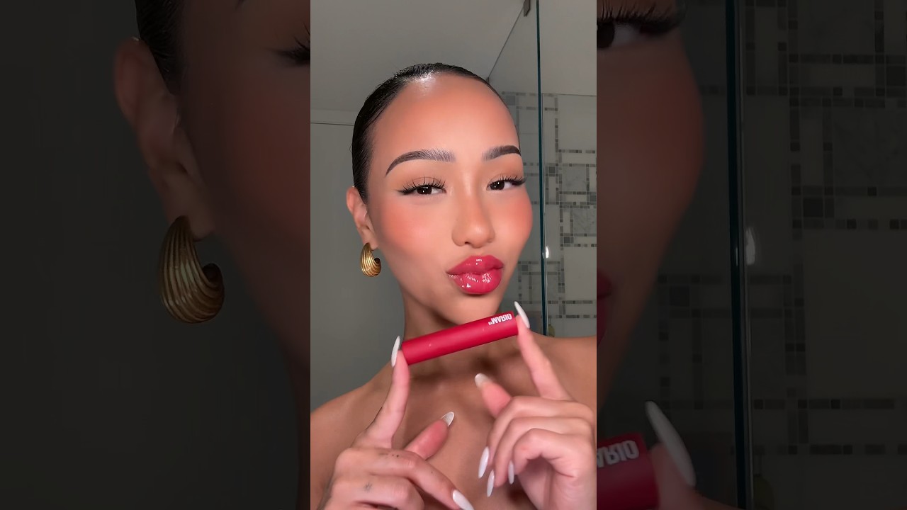 Trying new shades of Makeup By Mario plumping lip serum 🍑🍉🍒 which one is your fav? #makeup