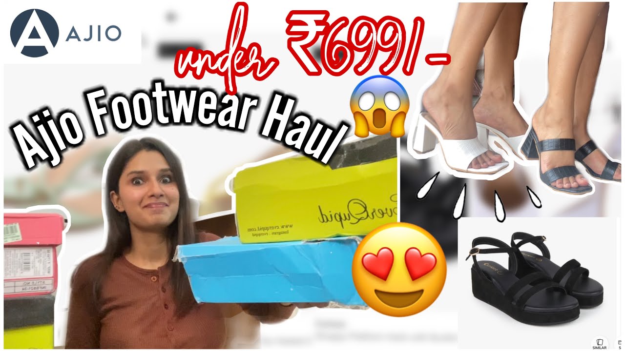 Ajio Trendy Footwear Haul!Everything under ₹699 