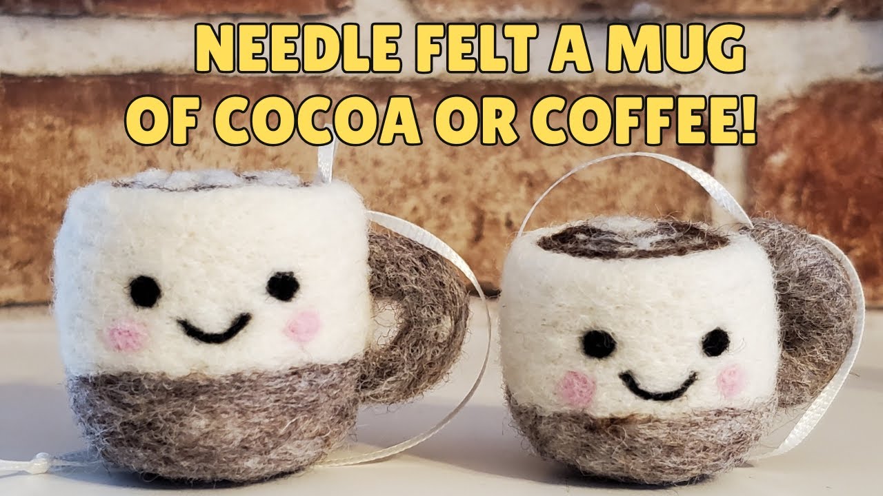 DIY Needle Felted Coffee Mug | Step-by-Step Beginner Tutorial