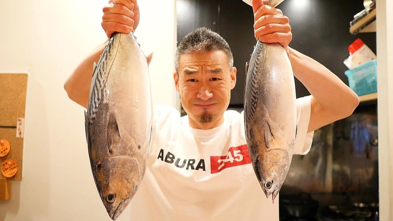 사상 첫 공개 참치와같은 가쓰오 2종 오로시영상 감상하시죠 Filleting Skipjack Tuna | Comparing 2 types of Japanese Tuna