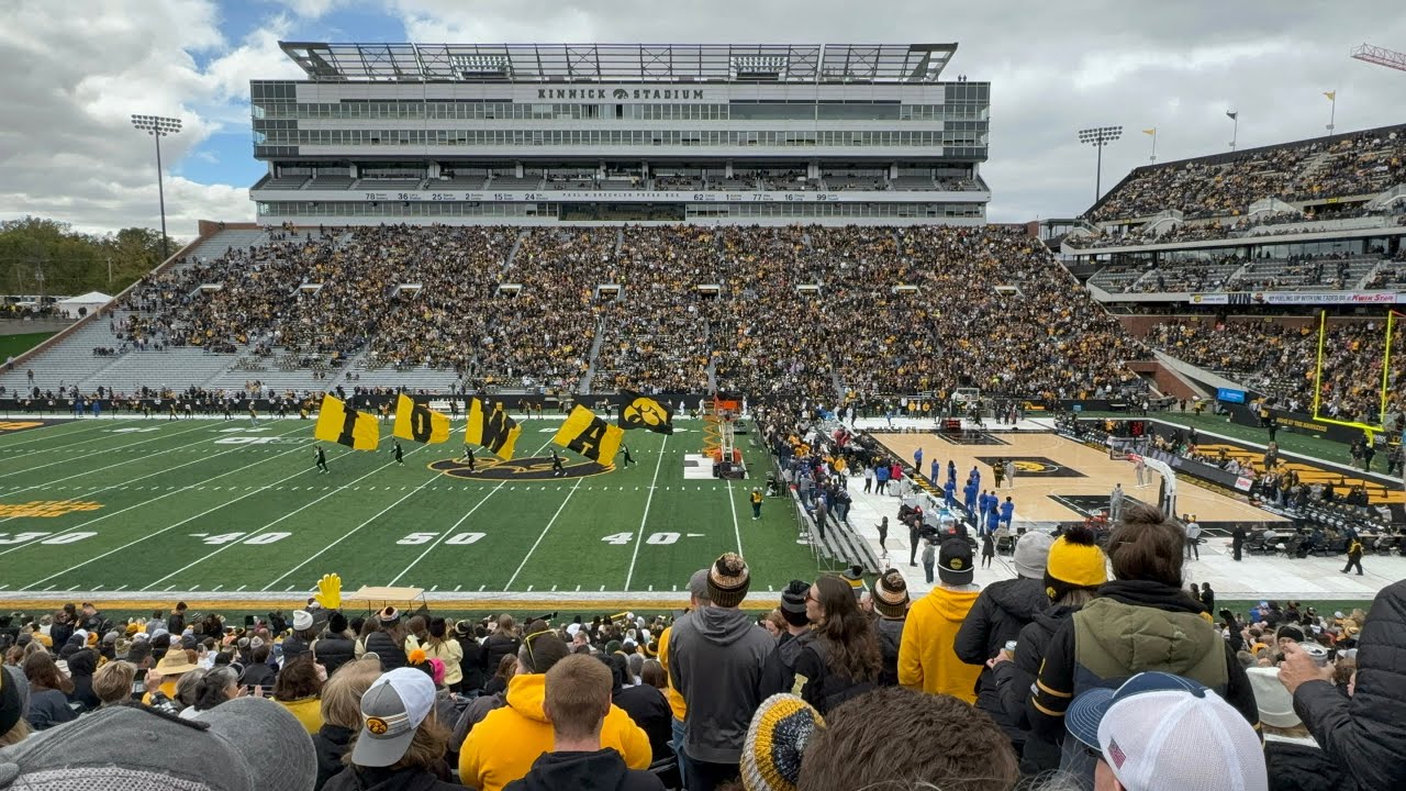 Crossover at Kinnick entrance and introductions ~Iowa Hawkeyes Women’s Basketball~ October 15, 2023
