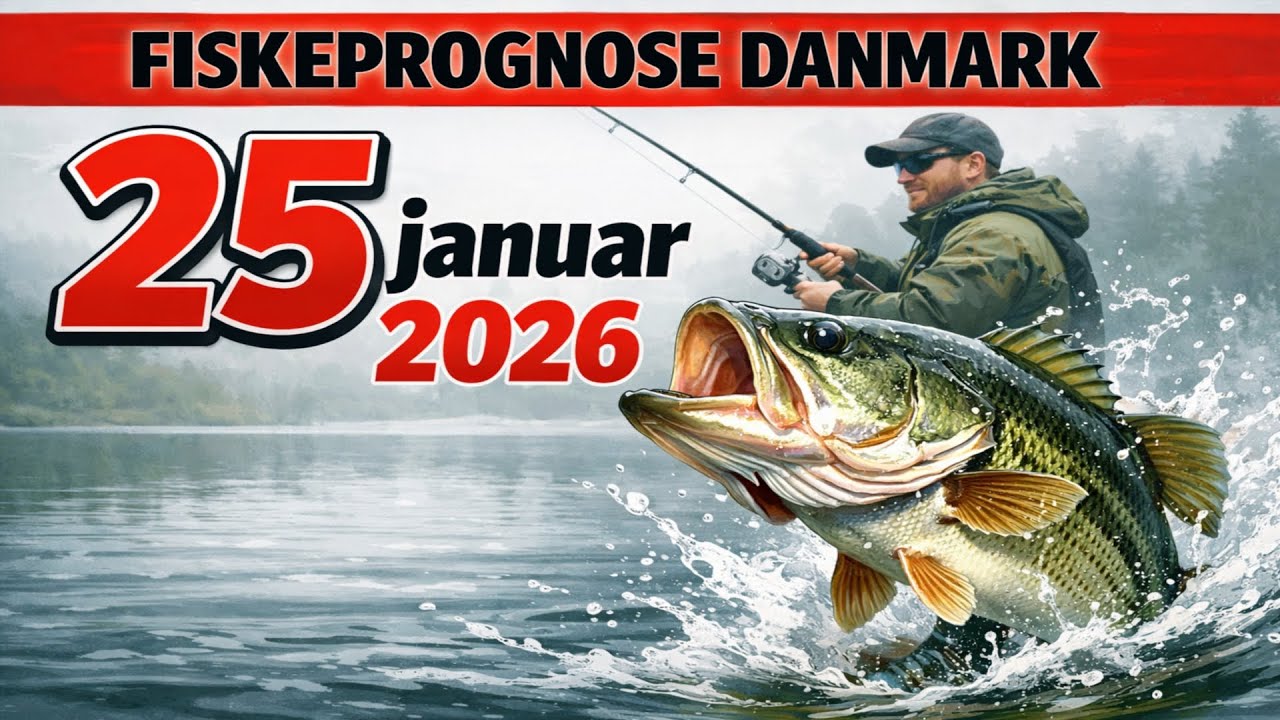 PROGNOSE KLEM i Danmark på 25 januar 2026: Slipp alt og dra på fisketur!