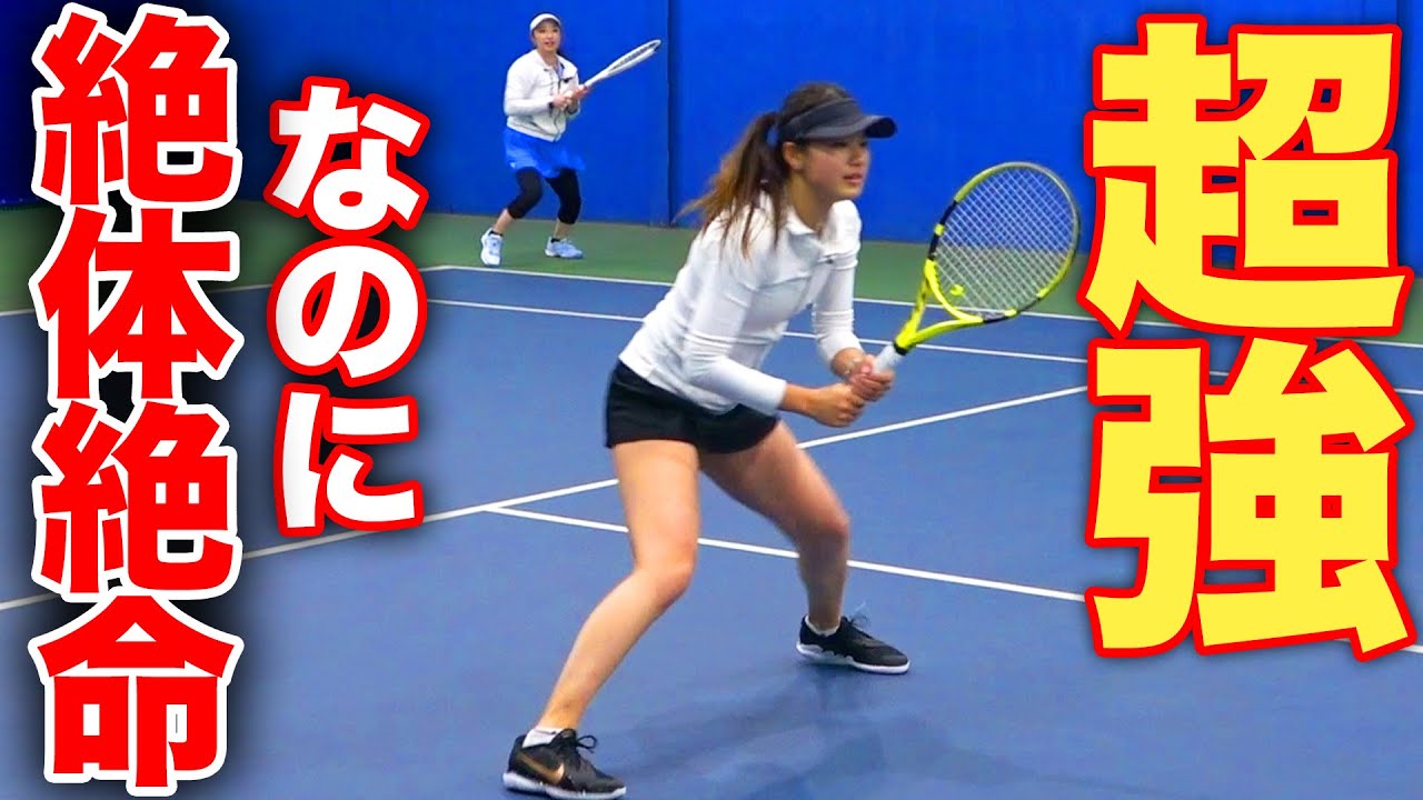 インカレ女王が強すぎる！強かわモデルペアがまさかの…！AP理子&大山紗輝vs上 唯希&佐久間P【女子テニス団体戦 スタトレカップ 第8試合】