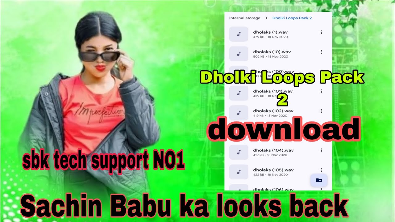 #video sbk tech support NO1Sachin Babu ka looks back #Malal music loops pack of download 