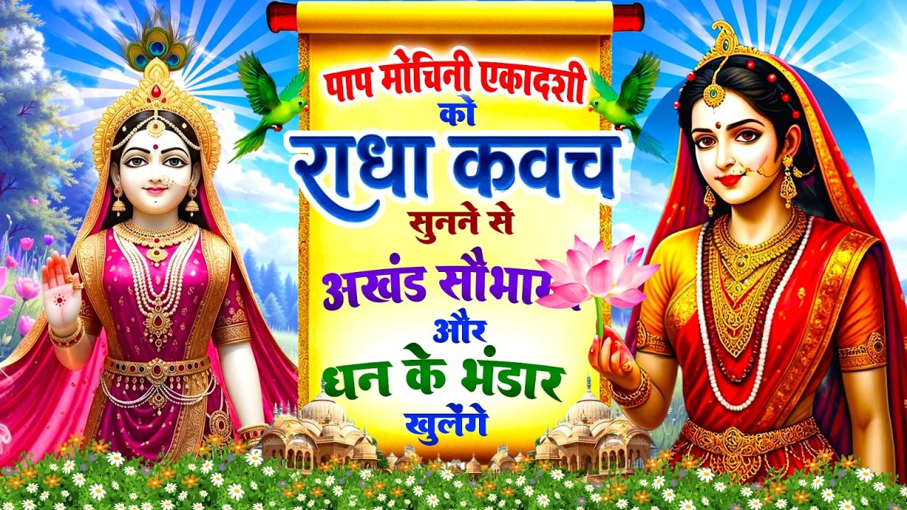 पाप मोचिनी एकादशी को #राधा कवच सुनने से अखंड सौभाग्य और धन के भंडार खुलेंगे ~Shree Radha Kavach 2026
