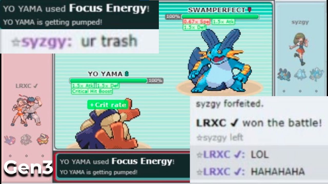 What it feels like to play ADV 1v1 on Pokemon Showdown...