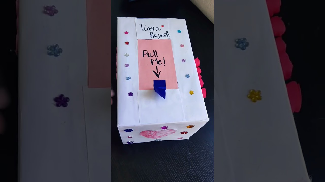 Easy Valentine's Day Box 💝 #valentinesday#valentinebox for school#shorts #valentinesdaycraft