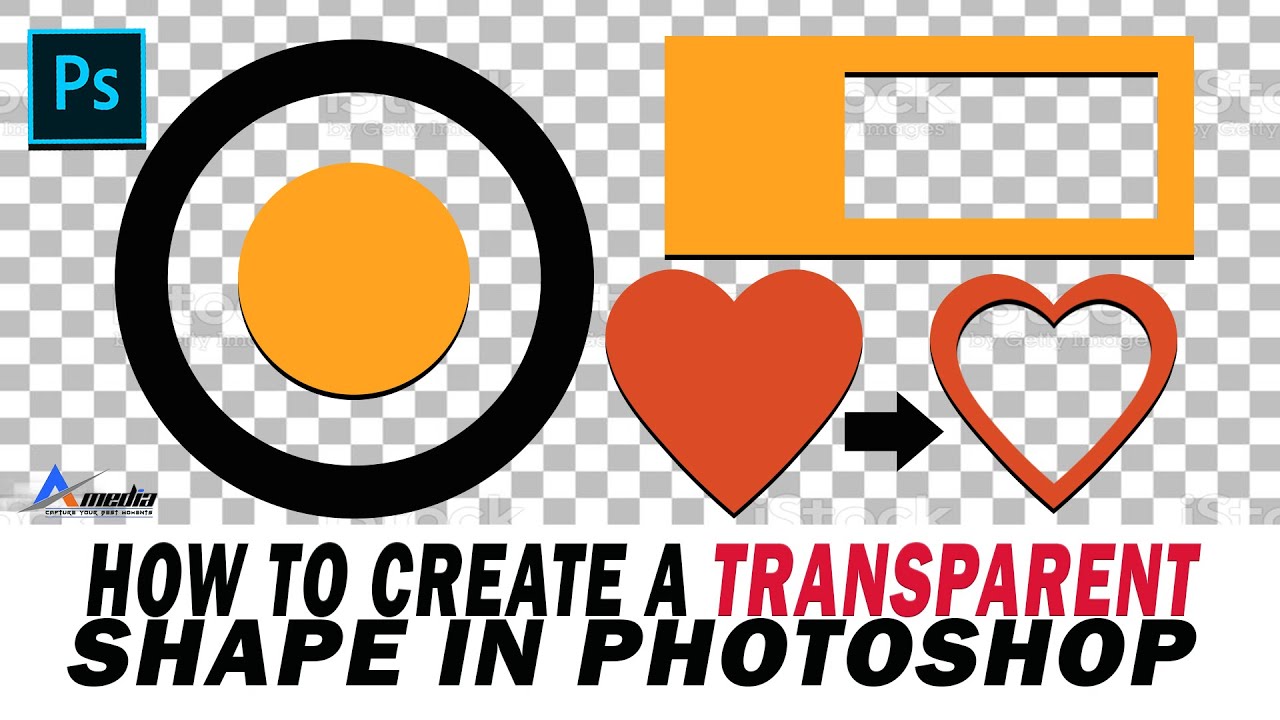 Как создать прозрачную фигуру в фотошопе (НОВИЧОК)