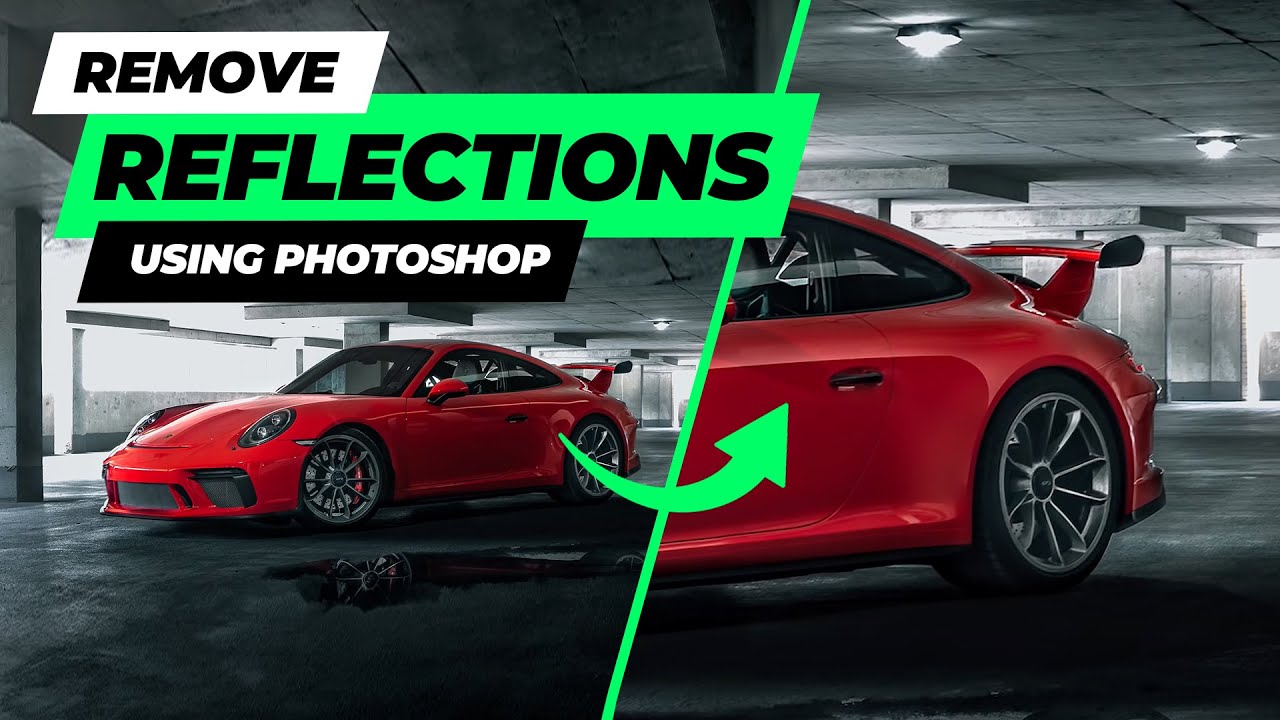 Remove reflections from your car photography using photoshop
