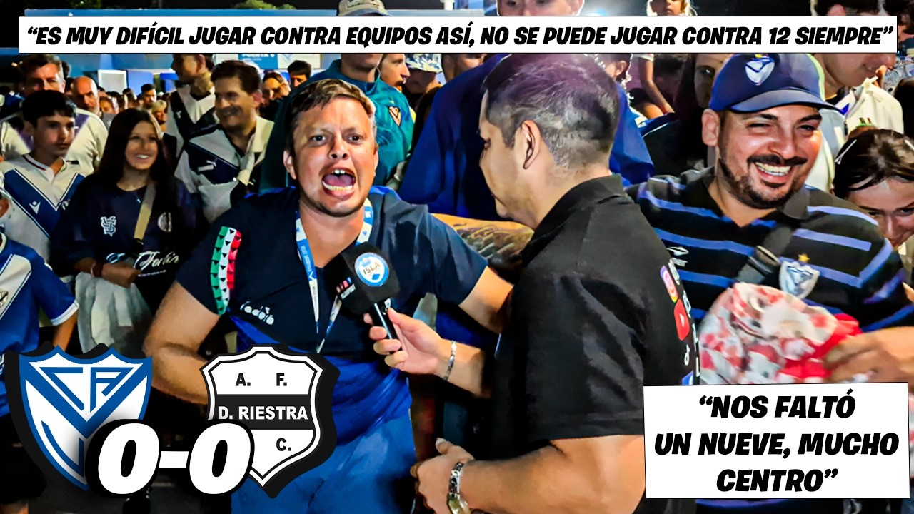 REACCIÓN CON HINCHAS 🎙⚪🔵 - VELEZ 0-0 RIESTRA - FECHA 7 - LIGA ARGENTINA - APERTURA🏆