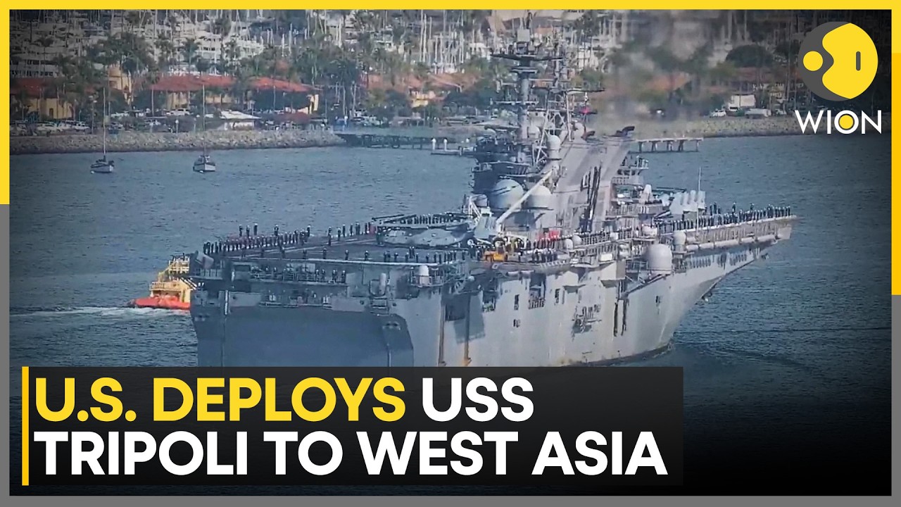 US-Iran War: U.S. Deploys USS Tripoli to West Asia Amid Rising Tensions | WION