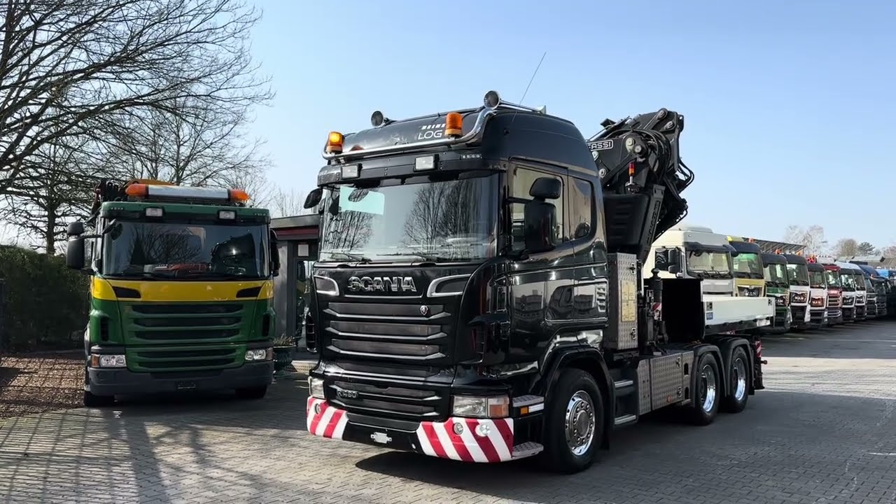 Scania R480 6X4 Sattelzugmaschine/ Pritsche mit Schwerlast Kran Fassi F660