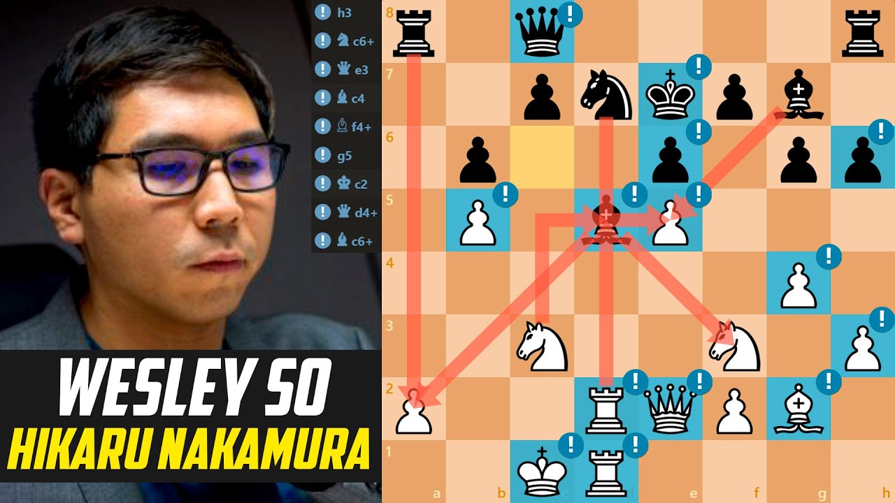 ♟️Wesley So Breaks Through Nakamura’s Defense with Flawless Technique [Stockfish 17]