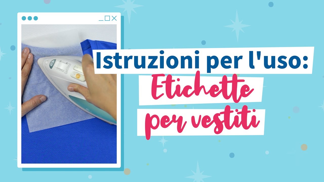 Come applicare le etichette termoadesive per vestiti - Stikets