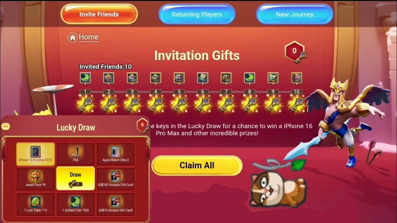 Lords Mobile Homecoming Event Gift Opening | Got Amazing Rewards! 🎁