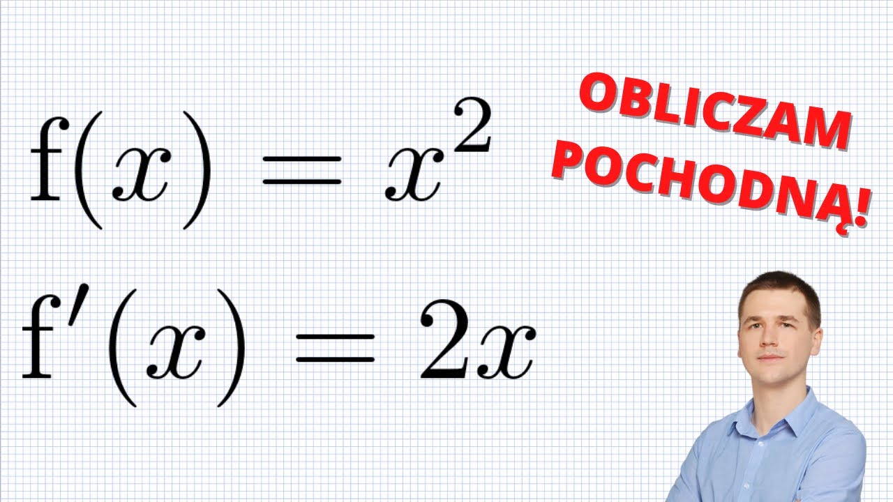 Pochodna funkcji kwadratowej f(x)=x&sup2; obliczona z definicji | ilimi.pl