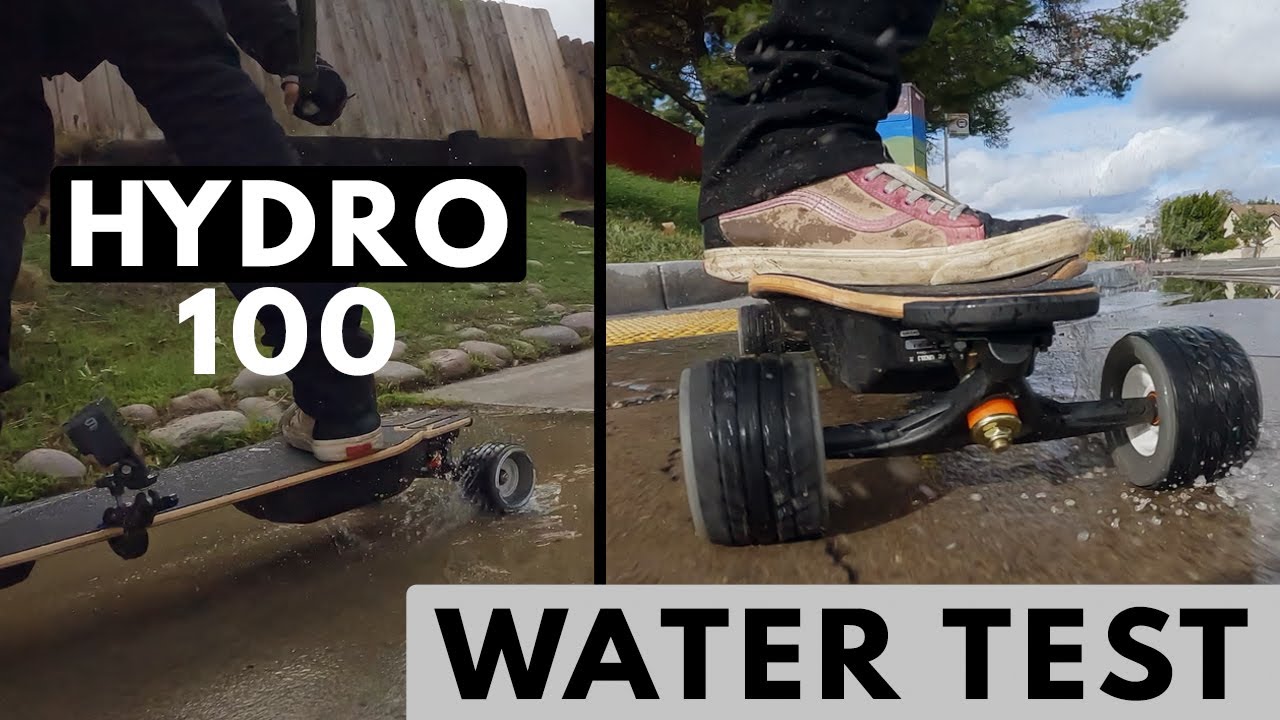 Wet & Slippy? or Wet and Grippy? Exway Hydro Wheels Water Test