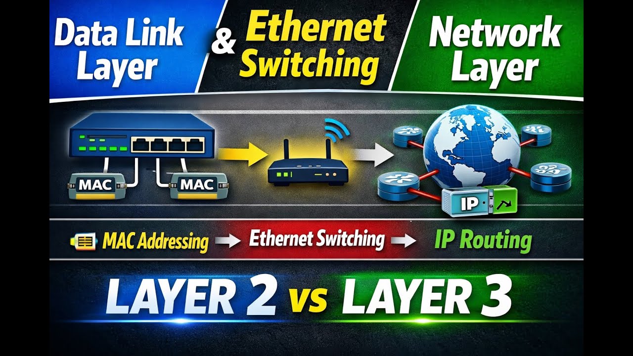 Understanding Data Link Layer, Ethernet Switching, and Network Layer