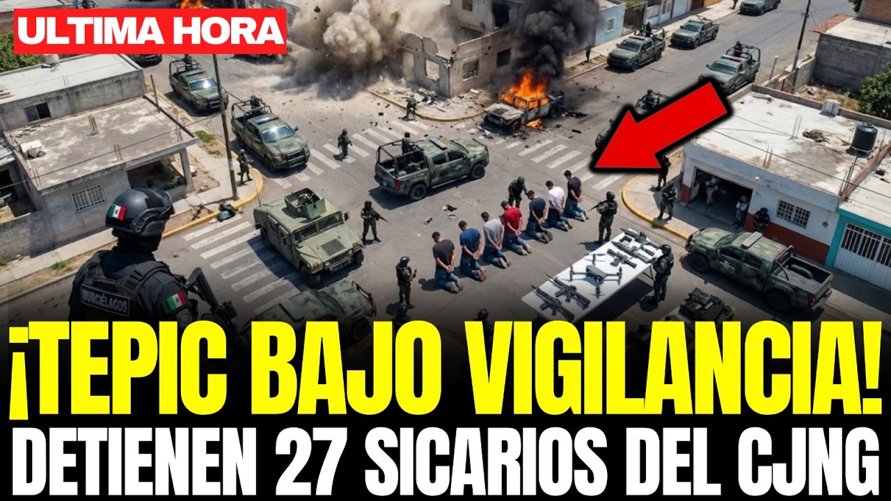 TEPIC BAJO VIGILANCIA: MURCIÉLAGOS DETIENEN 27 SICARIOS y INCAUTAN DRONES