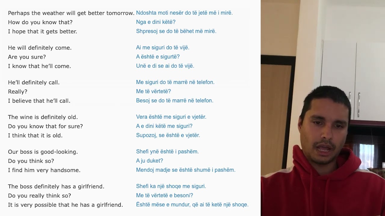 Learning Albanian #91 Subordinate clauses - that 1