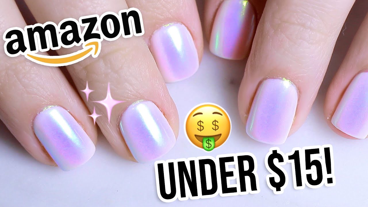 DIY TESTING $12 AMAZON BEST SELLER UNICORN NAIL ART POWDER