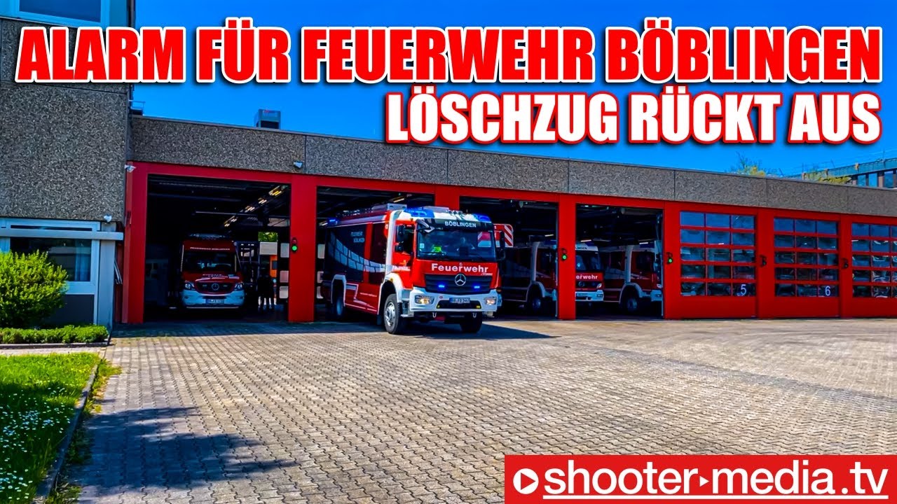 🚨  ALARM bei der FREIWILLIGEN FEUERWEHR - LÖSCHZUG RÜCKT AUS  🚨 | 🚨  Feuerwache Böblingen  🚨