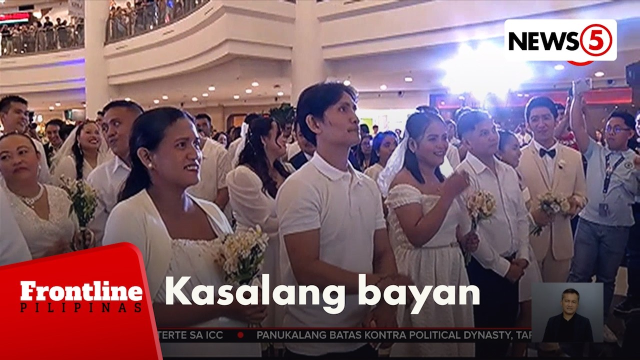 90 couples sa Maynila, sabay-sabay na nag-‘I do’ sa kasalang bayan | Frontline Pilipinas
