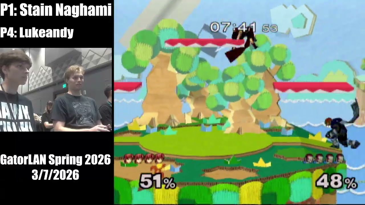 GatorLAN Spring 2026 3/7/26 - LR1 - Stain Nagami (Marth, Falco) Vs. LucAndy (Ganon)