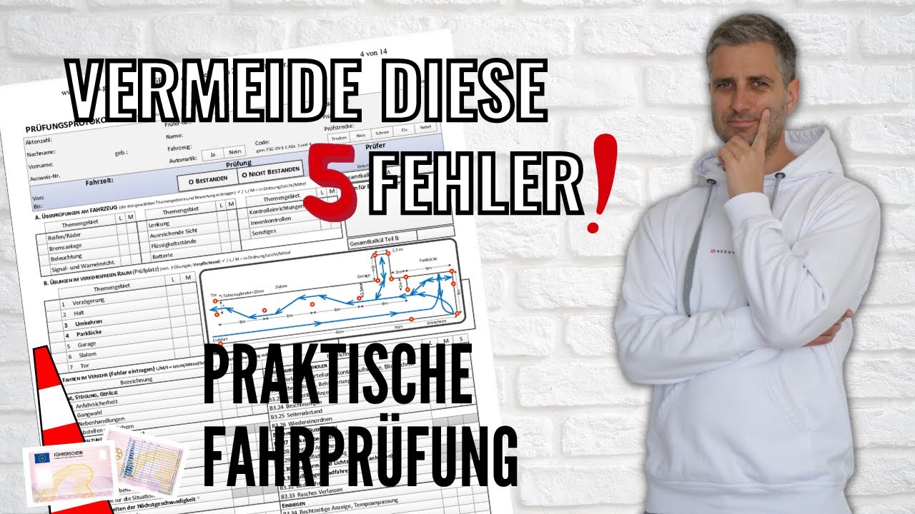 VERMEIDE DIESE 5 FEHLER BEI DER FAHRPR&Uuml;FUNG