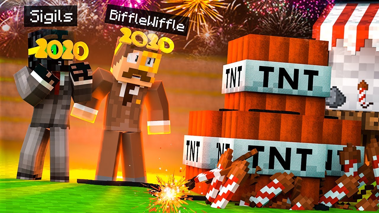 Camp MINECRAFT's Fireworks GOES WRONG (Happy New Year!)