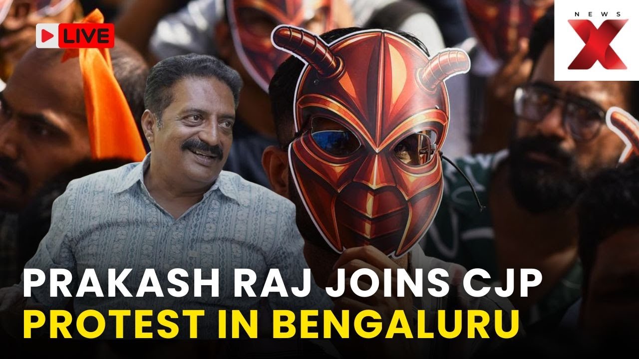 Cockroach Janta Party Protest Bengaluru Live: Prakash Raj Joins Protest Demand Resignation