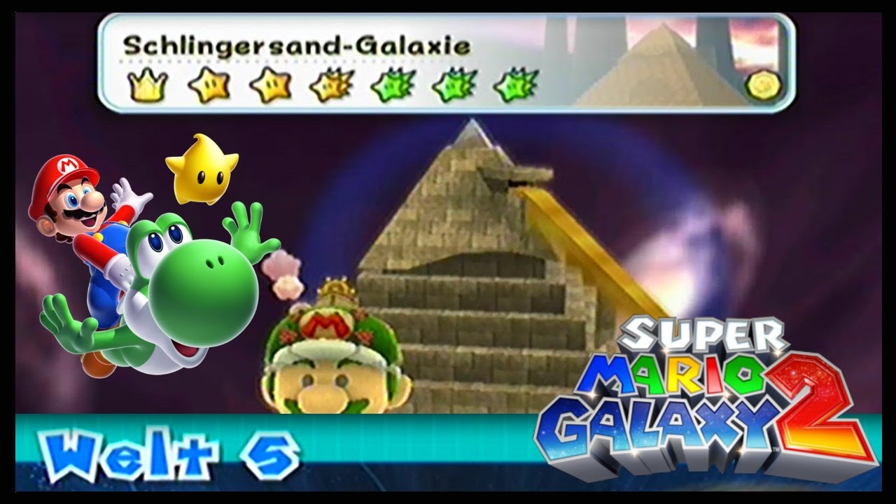 Super Mario Galaxy 2 /30 Welt 5 /2 Schlingersand-Galaxie +Grünsterne
