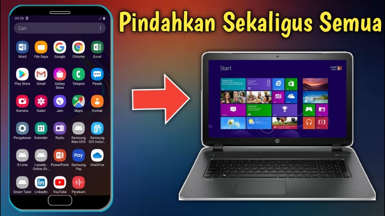 Cara Memindahkan / Transfer Semua File Yang Ada Di Hp Ke Laptop Sekaligus Semua