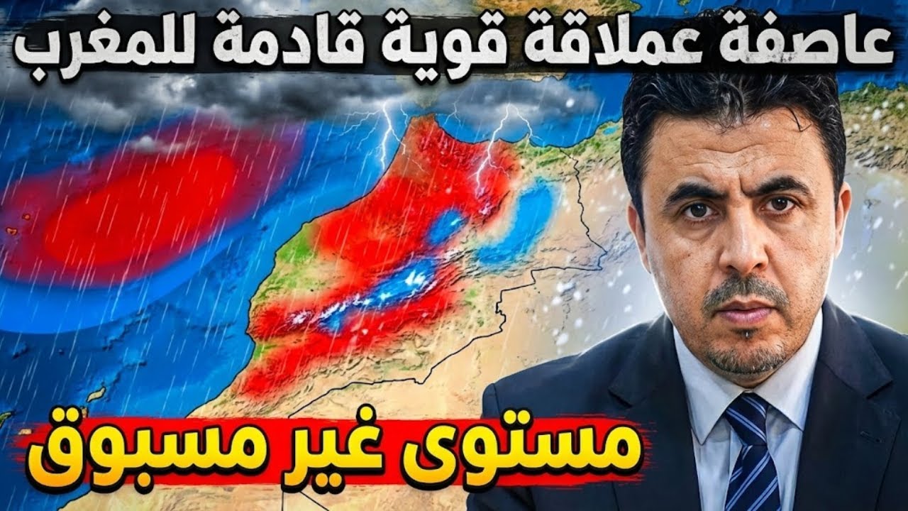 عاجل 🚨نشرة انذارية خطيرة.. امطار طوفانية وعاصفة قوية تضرب المغرب ⛈️😱 هذه المناطق المعنية