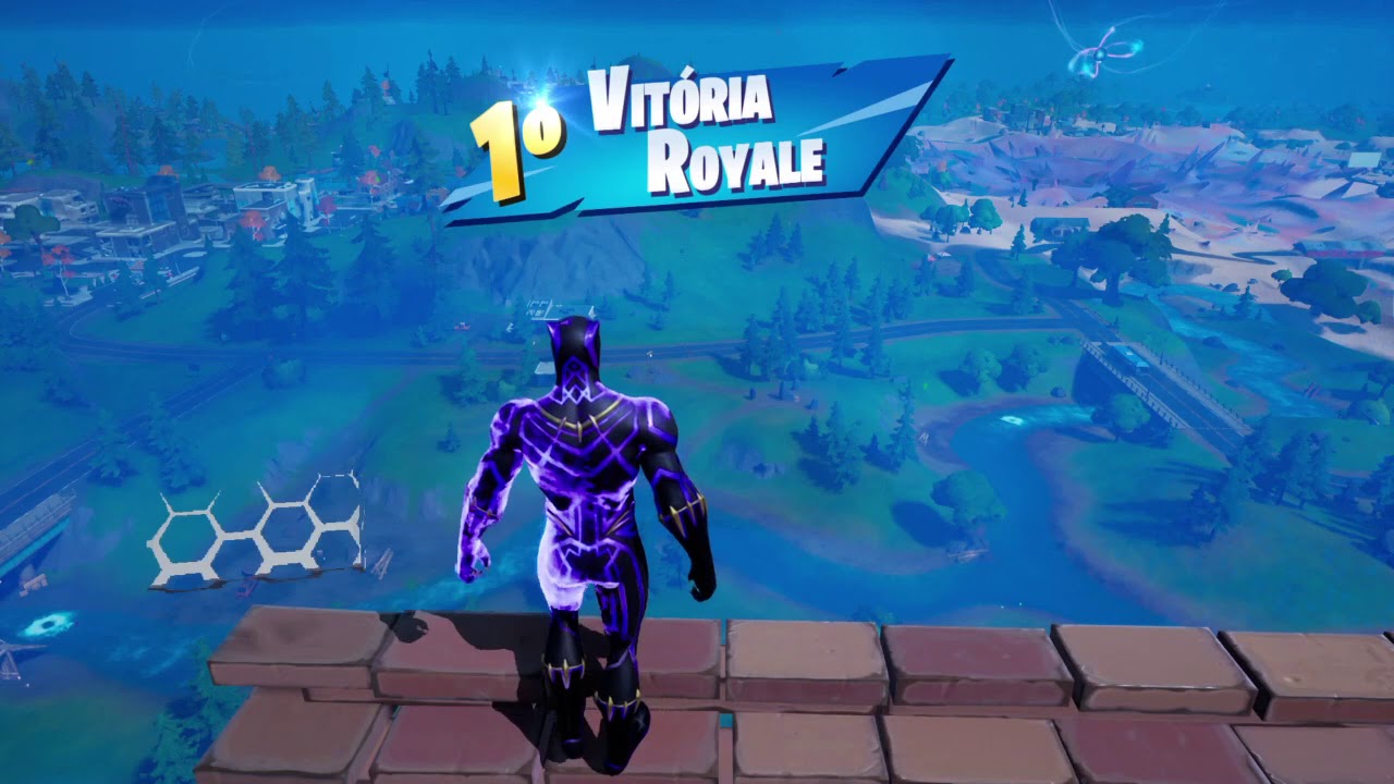 Black Panther Skin Gameplay - Fortnite Victory Royale