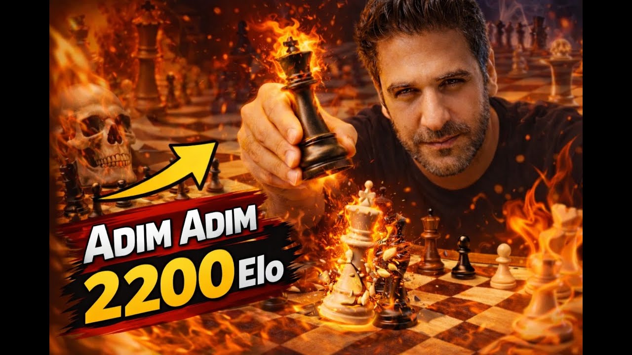 ADIM ADIM 2200 ELO 700 PUANLIK DEV CHALLENGE🏆6.GÜN 2.Yayın  #chess #satranç #shortsvideo #chesscom