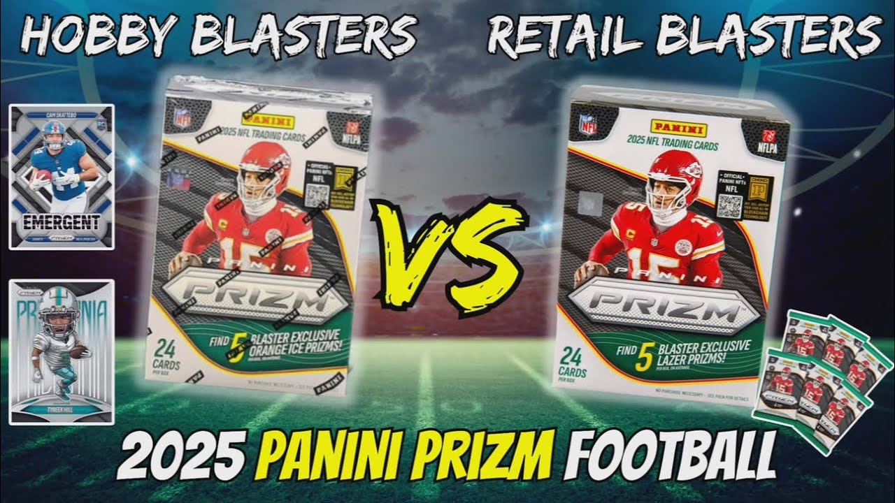 Which one should YOU BUY?! Prizm football HOBBY vs RETAIL blasters 🔥 